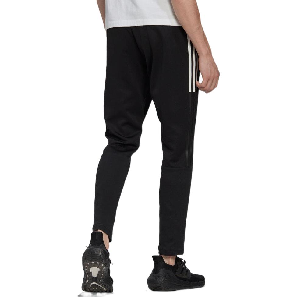 adidas Solid Stripe Straight-Leg Casual Sport Pants Men Bottoms Black HG2064