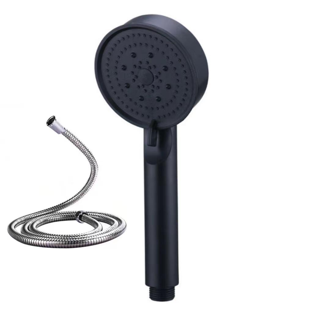 Black Warrior 5-Speed Lotus Handheld Shower Head Set for Bathrooms