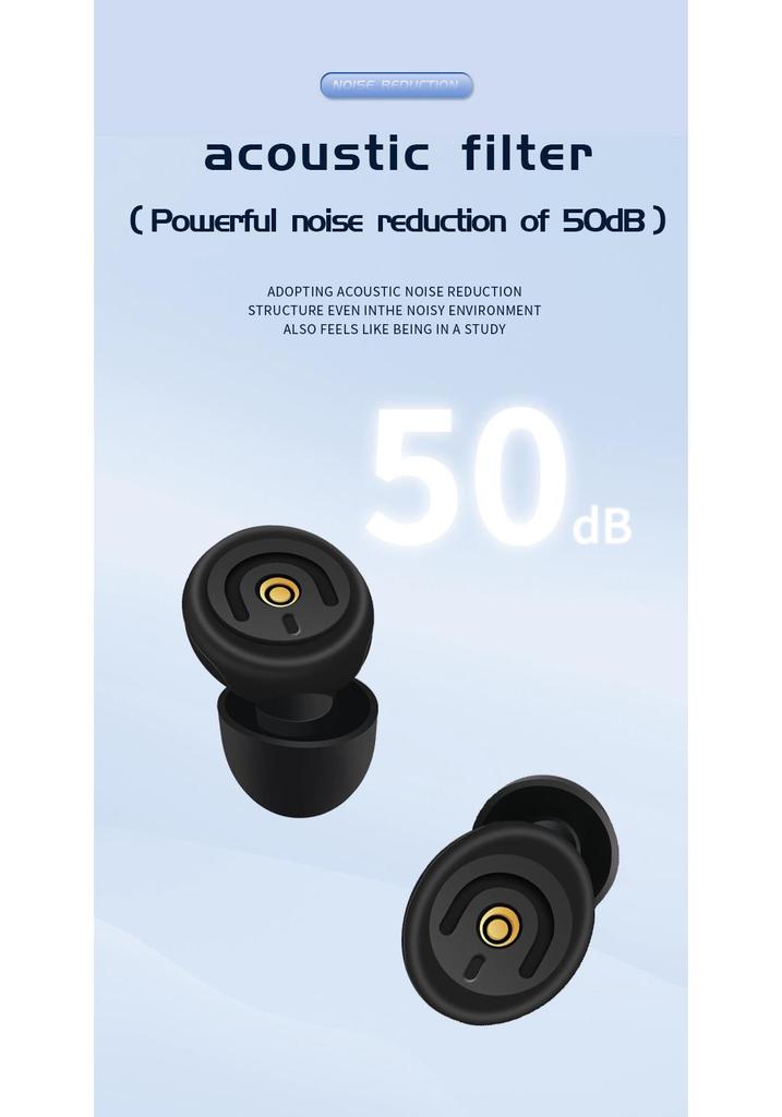 50dB Lärmreduzierende Ohrstöpsel - Schlafen Sie tief, lesen Sie friedlich mit überlegener Schalldämmung