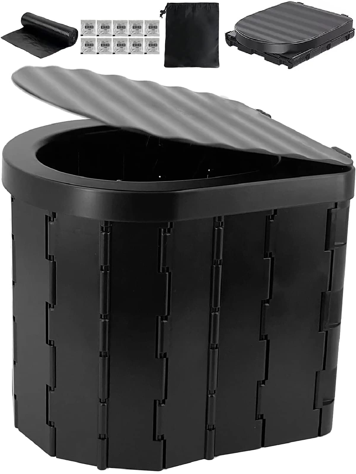 

Простой туалет Hilax для утилизации 12 видов использования Простой портативный чрезвычайный случай предотвращения стихийных бедствий Портативный сон в сестринском с черными бедствиями,