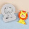Food Grade Resin Soap Making Mould Safe Silicone Mold Lovely Cartoon Animal Charm Design Baking Craft Tool