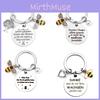 Creative And Charming Stainless Steel Bee Keychain Ideal For Teacher's Day Gifts