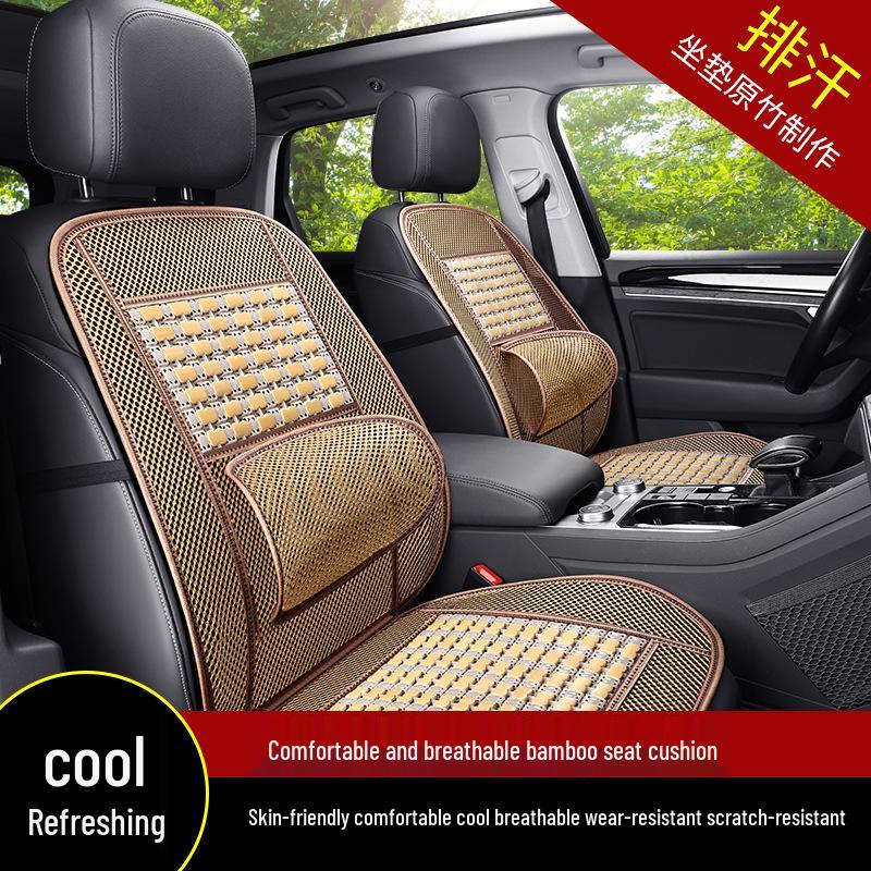 Comfortable Breathable Universal Bamboo Car Seat Cushion – Single Piece, Cool Summer Mat for Trucks