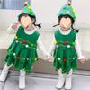 TUAHOUS Christmas Tree Cosplay Christmas Cute Santa Costume for Santa Cosplay for Girls and Santa Claus Costume with Perfect for Christmas School and