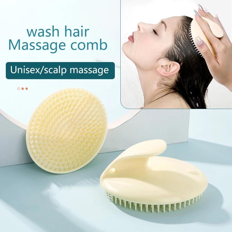 Shampoo Comb Hair Brush Scalp Meridian Unblocking Hair Bathroom Washing Head Hair Cleaning Tools Massage Comb
