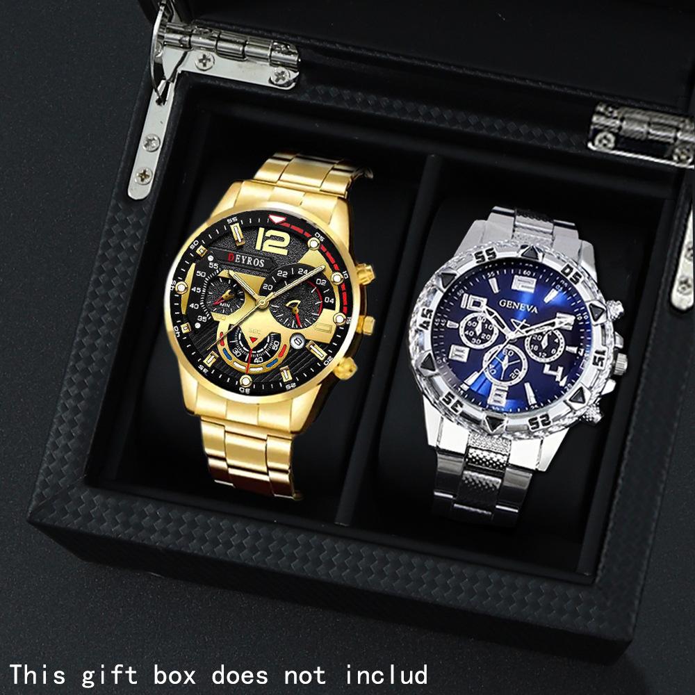 2-Piece Watch Men S Watch Steel Belt Watch Quartz Watch Sports Men S Watch Watch