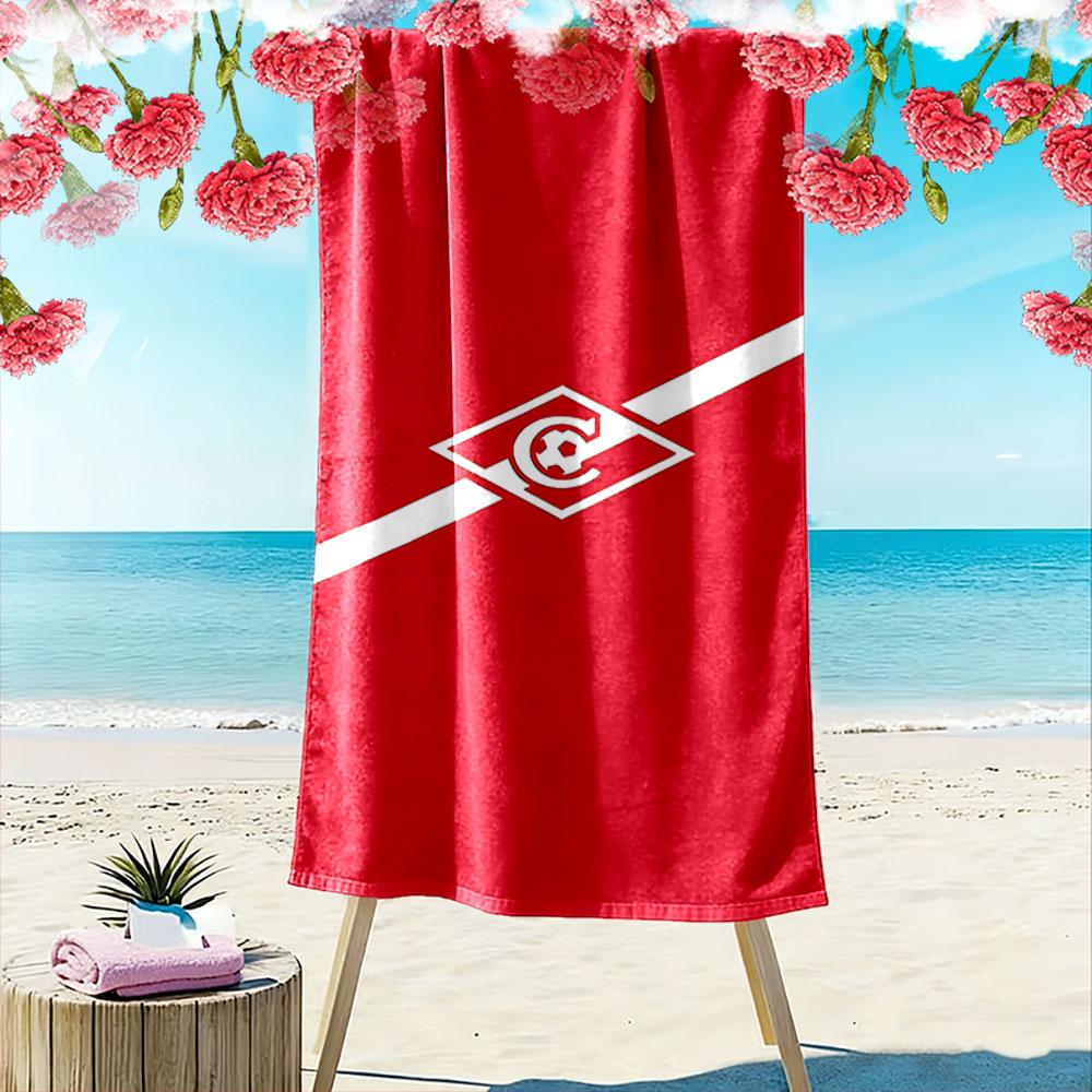 Red Beach Towel with Logo Design A Must-have Beach Towel for Beach Travel