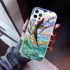 Offshore Angling Fishing Fish Rod Phone Case For iPhone 17 Air 11 13 Mini 14 15 Plus 16 12 Pro Max 16E SE 7 8 Pattern Soft TPU B