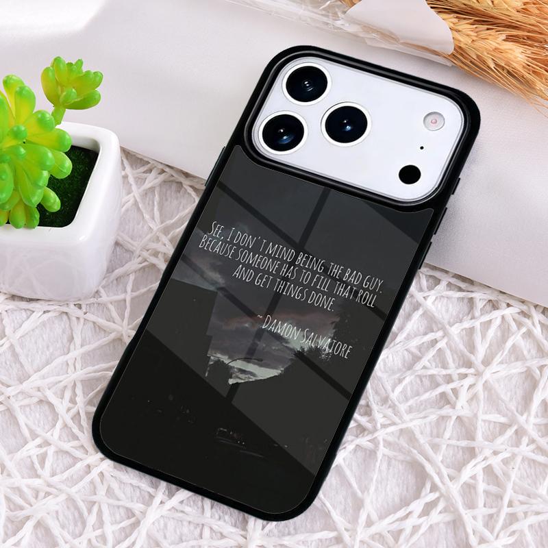A Little Bit of Damon Vampire Diaries Phone Case for iPhone 17 Air 16 15 11 12 14 13 Pro Max Shockproof Cover