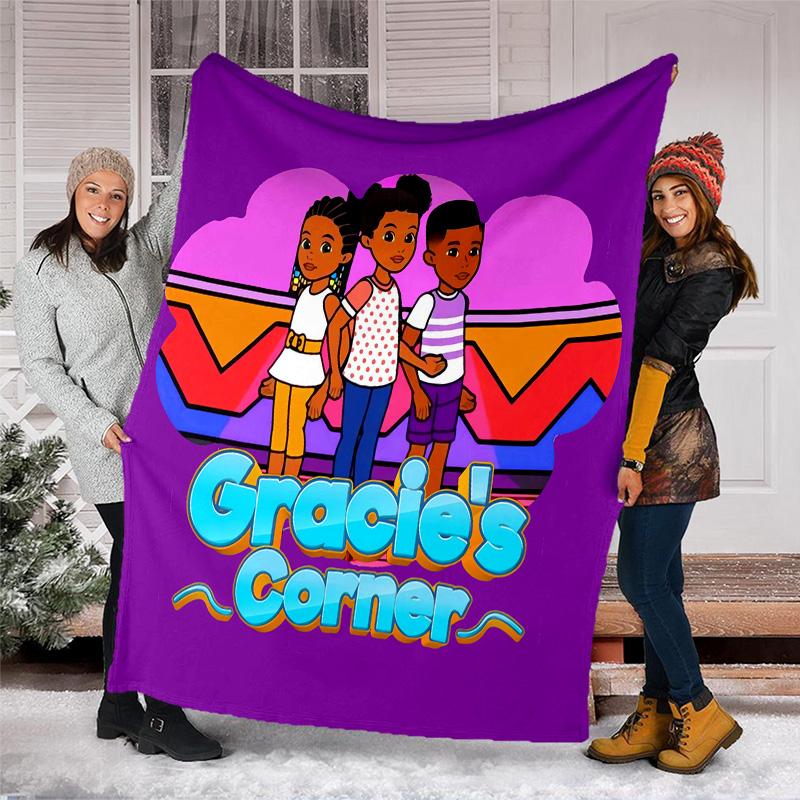 Gracie's Corner3 Printed Throw Blanket—lightweight,soft,warm;versatile Blanket for All Seasons—perfect As &air-conditioning Throw,nap Blanket