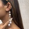 Ingemark Kpop Long Tassel Clip Earring for Women Ladies No Piercing Fake Cartilage Exquisite Ear Bone Clips Pendientes Zircon