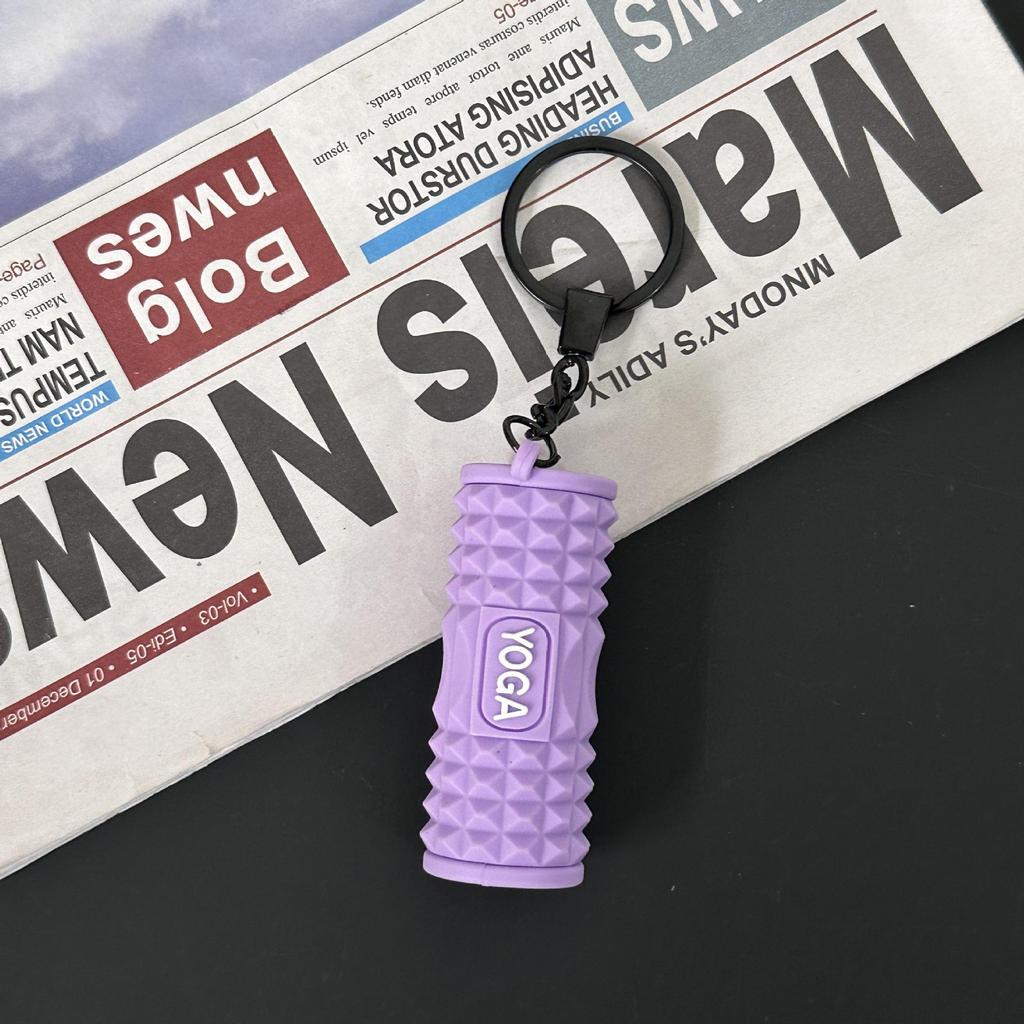 Fitness Series Gummi-Schlüsselanhänger: Hantel- & Kurzhantel-Anhänger für Geschenke