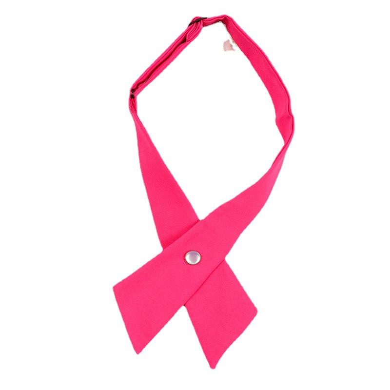 Korean Version Of British Jk School Uniform Cross Bow Tie Men And Women Students School Uniform Collar Flower Professional Wear Shirt Bow