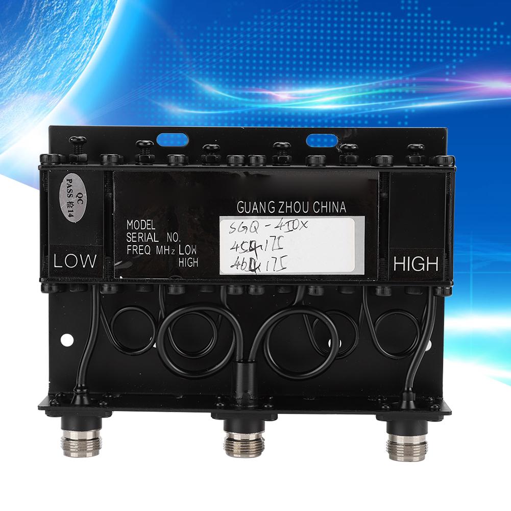 10W UHF 6 Cavity Duplexer TX: 454.175 MHZ RX: 464.175MHZ Radio Tone Repeater N Connector