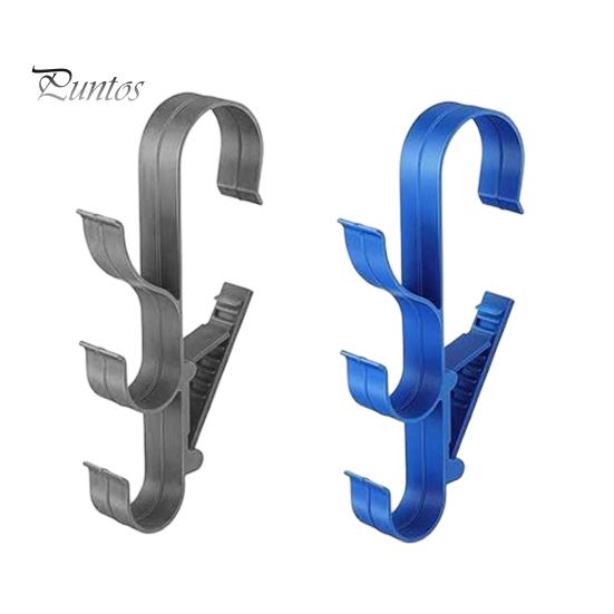 Swimming Pool Maintenance Tool Hanger Poolside Pole Hanger, with 3 Hook Configuration, Weather Resistant Management System Organizer, for Telescoping