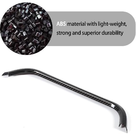 Lcojicep Car Center Vent Frame Trim Compatible with Rivian R1T R1S 2022-2023, ABS Car Interior Center Air Conditioner Lower Trim Accessories (Carbon