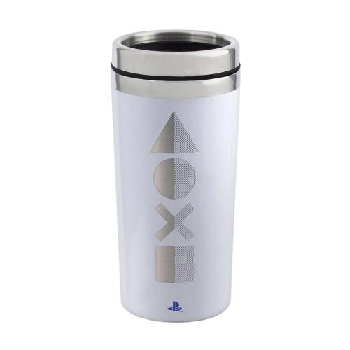 Playstation Controller Buttons 400ml Travel Mug bianco