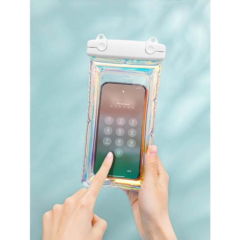 1pc Holographic Anti-fall Waterproof Touch Screen Clear Water Sports Phone Bag