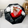 Seville logo Print Automatic Umbrella, 8 Rib Iron Frame, Plastic Handle, Suitable for Outdoor Travel &Daily , Ideal Gift