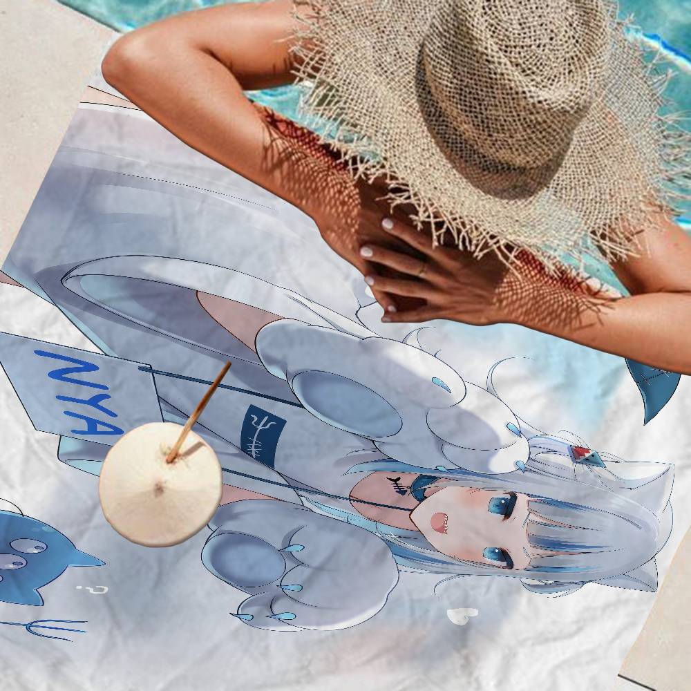 A-Amashiro Natsuki Microfiber Beach Towel Absorbent Quick Dry Soft Yoga Swimming Resort Mountain Climbing Towel