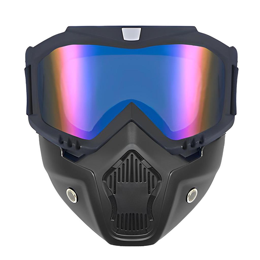 Retro Harley Windproof Face Shield & Goggles for Motorcycle Riding