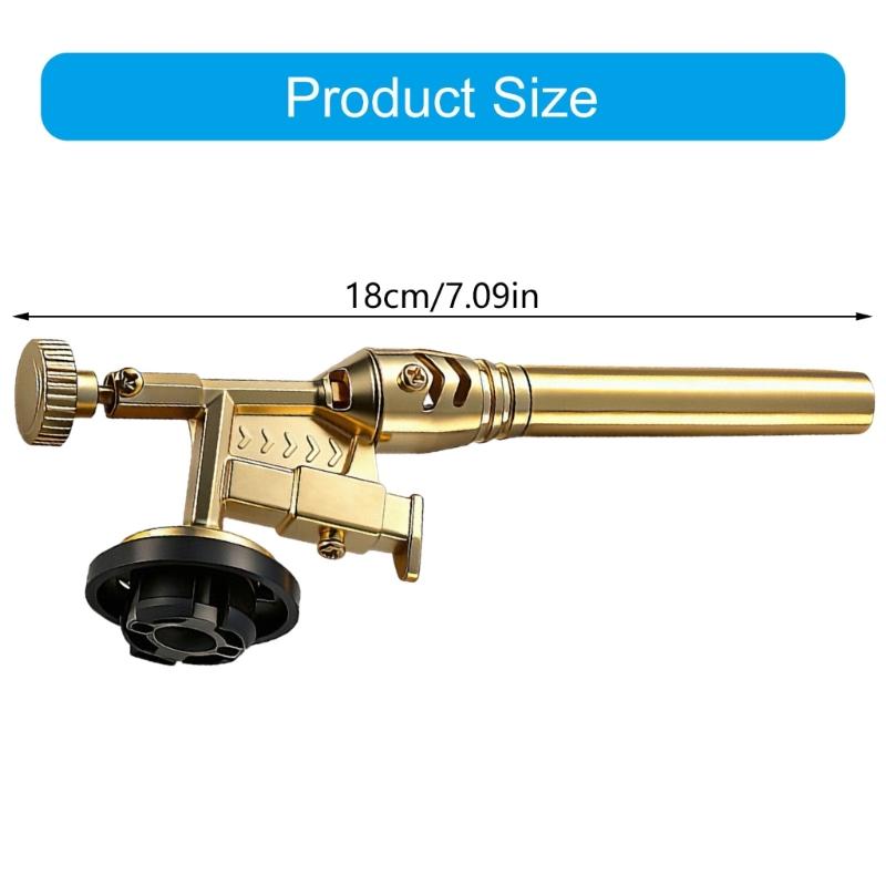 Cartridge Gas Torch with Electronic Ignition and Adjustable Flame Control Up To 1300°C Featuring Fast Change Canister Interfaces and Heat Resistant