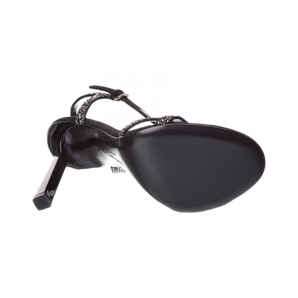 Salvatore Ferragamo Jole X5 Suede Sandal Black