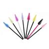 25pcs Disposable Water Drop Mascara Brush Set - Mini Colored Wand Nylon Head Eyelash Comb
