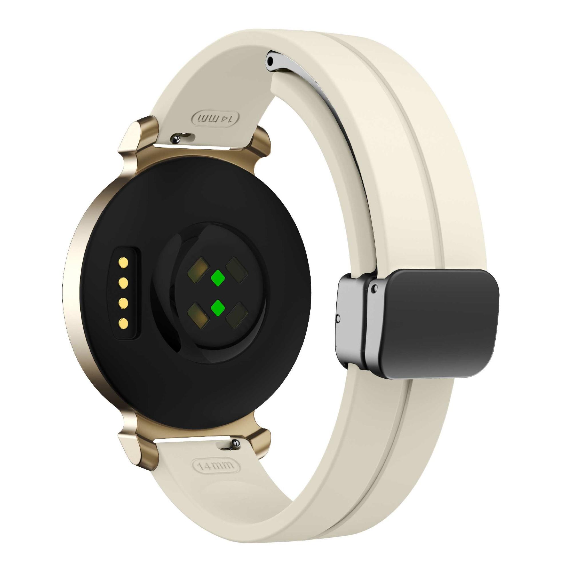 

Для Garmin Lily 2 Силіконовий ремінець для годинника з магнітною складною застібкою As shown Y