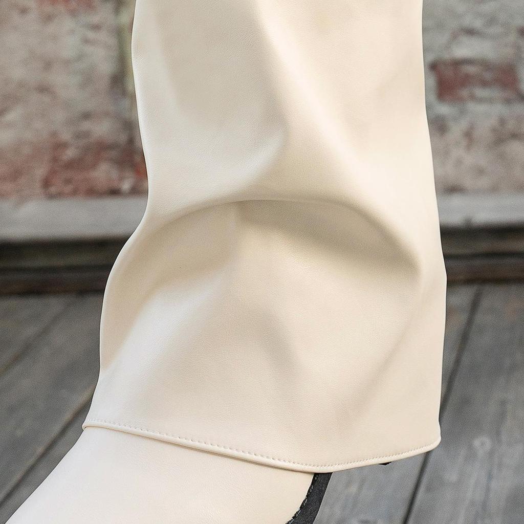 2025 Herbst Britischer Stil Hochhackige Klobige Stiefel - Übergröße Damen Lange Modestiefel