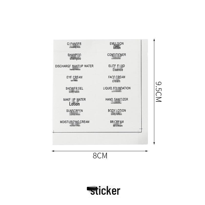 Travel Size Skincare & Cosmetics Bottles: Shampoo, Body Wash, Lotion, Facial Cleanser - Portable & Disposable