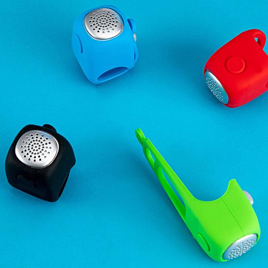 Electric Bicycle Bell Handlebar Mounted 90dB High Decibel 3 Sound Modes Rainproof Battery Operated Electric Mountain Bike Horn Bike Accessories