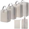 6pcs Compressed Travel Storage Bag Set Digital Toiletries And Cosmetics Storage Bag Shoes Luggage Clothing Travel Storage Bag