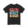 Sun Salt Sand Beach Vacation Graphic Printed Tshirt Tops Summer Vibes Wen Women Lovely Funny Camisetas Harajuku Modal Tees Gift