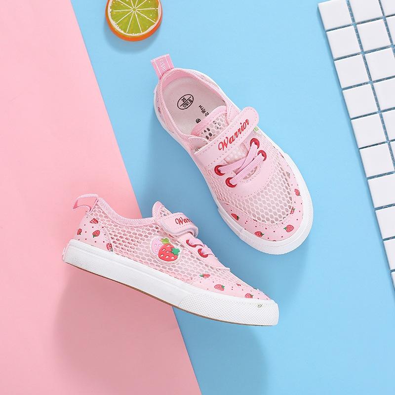 Summer Children Casual Sport Shoes Breathable Princess Girls Baby Comfortable Casual Mesh Shoes Anti-slip Footwear