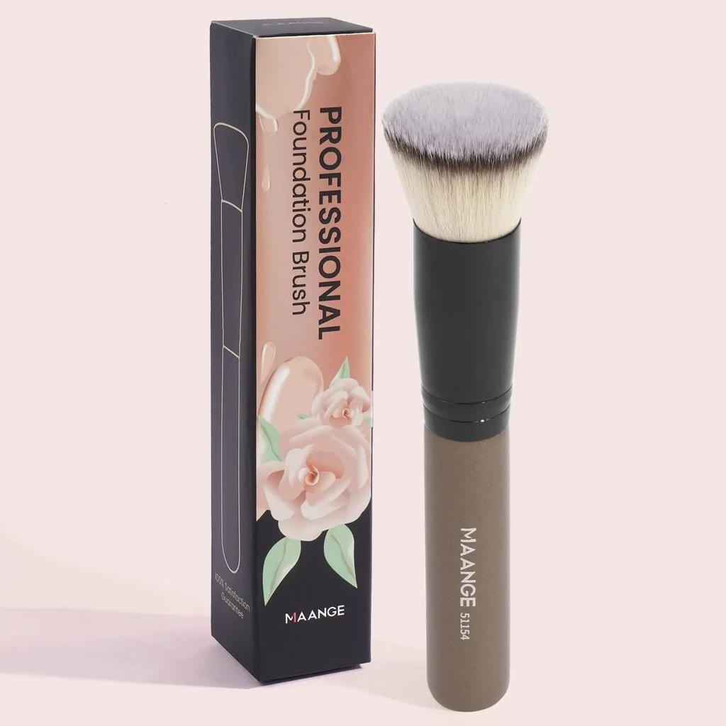 Maange 1 Stück Make-up Pinsel mit Box Foundation Concealer Puder Rouge Kontur Pinsel dichter weicher Borstenpinsel Beauty-Tool für Frauen