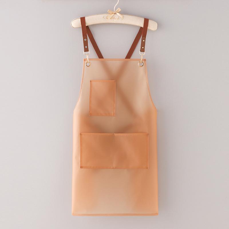 Transparent TPU Apron: Waterproof, Oil-proof, Wash-free, Ideal for Home, Aquatic Store, Pet Shop & Studio Workwear.