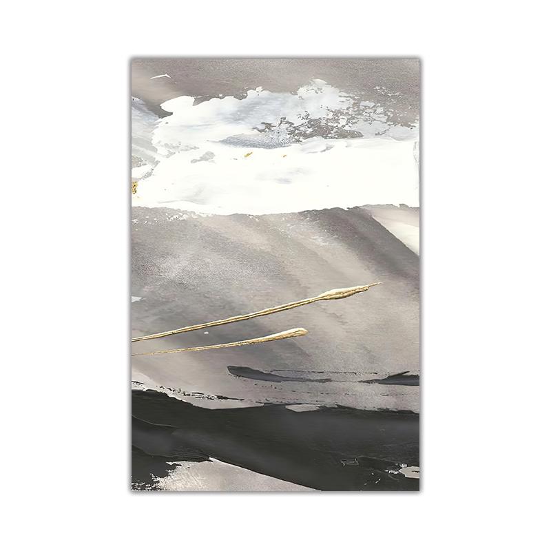 Chinesische Tinte Schwarz Weiß Pinsel Malerei Abstrakte Linien Leinwand Malerei Poster und Druck Wand Kunst Bilder für Wohnzimmer Dekor