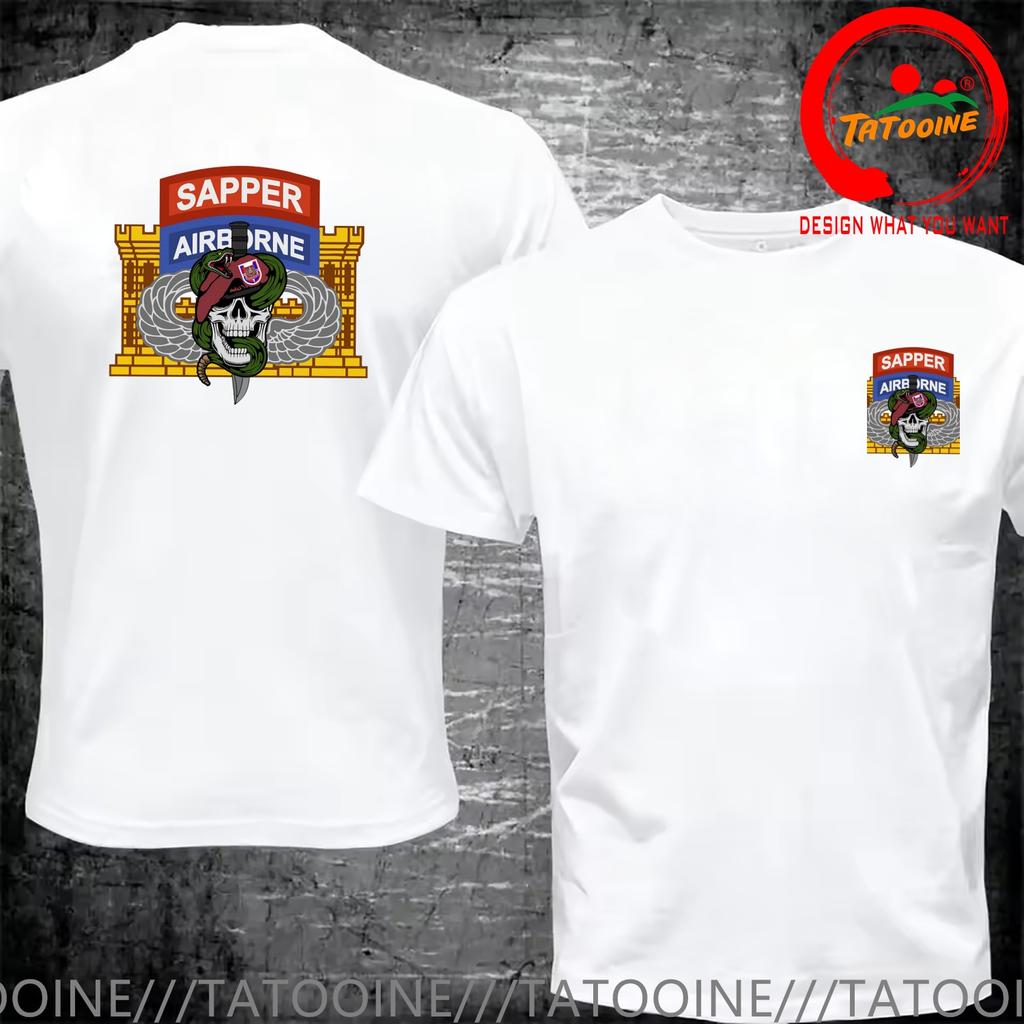 Funny Design Us Army 37th Eng Airborne Shirt Unisex Fashion Trendy Casual Clothing Stylish Tops Tee Shirt Leisure Tshirt Unisexs