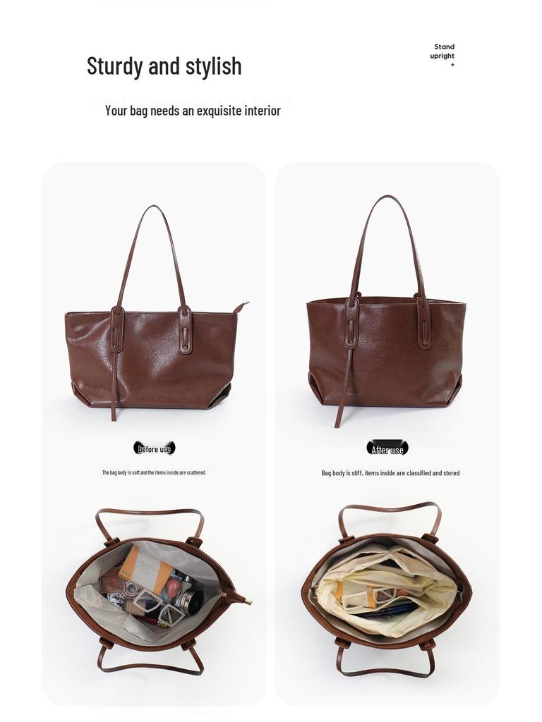 Autumn/Winter 2025 Women's Large Capacity High-Quality Versatile Tote Handbag