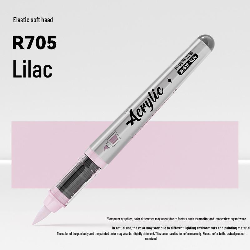 Soft Tip Acrylic Marker - 120 Colors, Single Piece, Opaque, Stackable Paintbrush