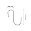 100Pcs S Shape Hooks Heavy Duty Stainless Steel Kitchen Utensil Hangers for Pots Pans Clothes Over The Door Closet Storage