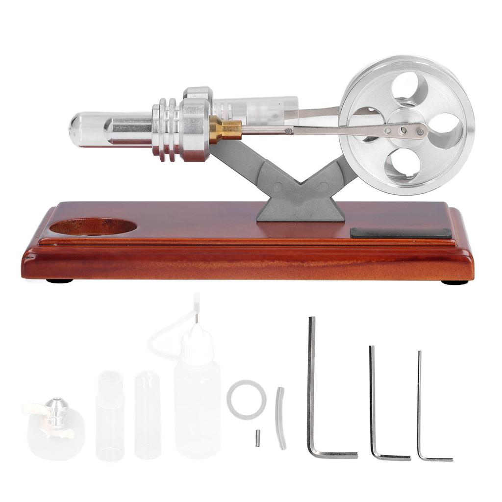 Stirling Engine Model Aluminium Alloy Physical Engine Motor Model Kids Educational Toy for Classroom