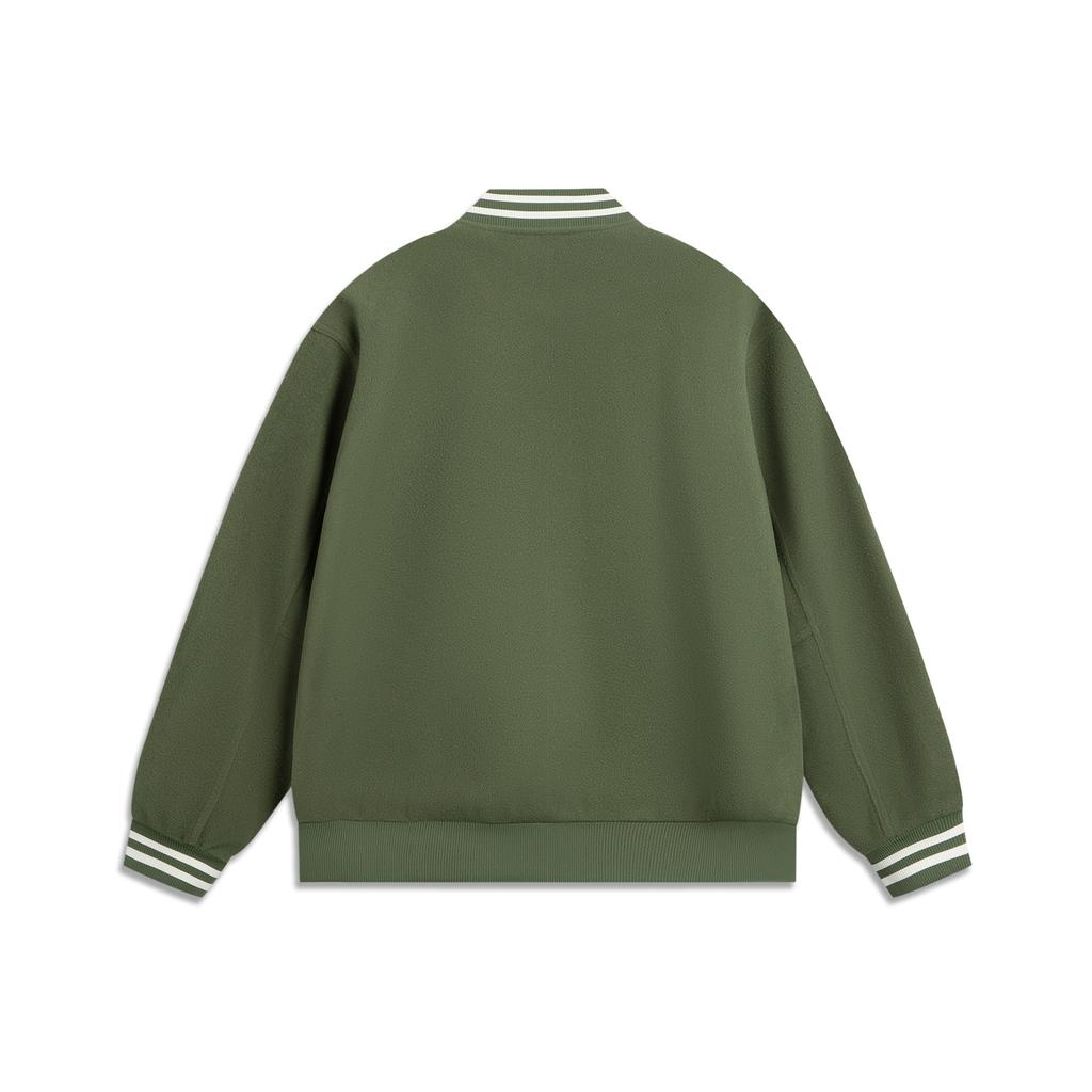 Li Ning Bad5 3D Loose Fit Baseball Collar Embroidered Jacket Men Jacket AFDVB13-3