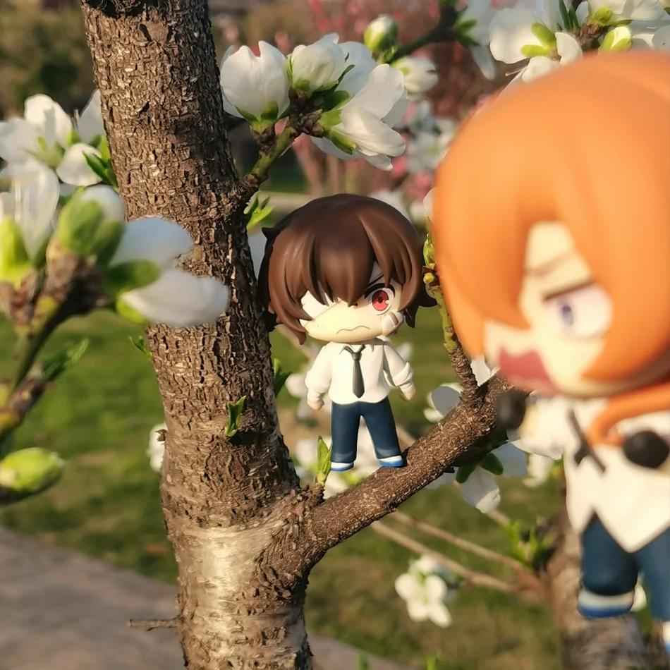 New Bungo Stray Dogs 7cm Dazai Osamu Figure Japanese Cartoon Figurines Collection Cute Toys