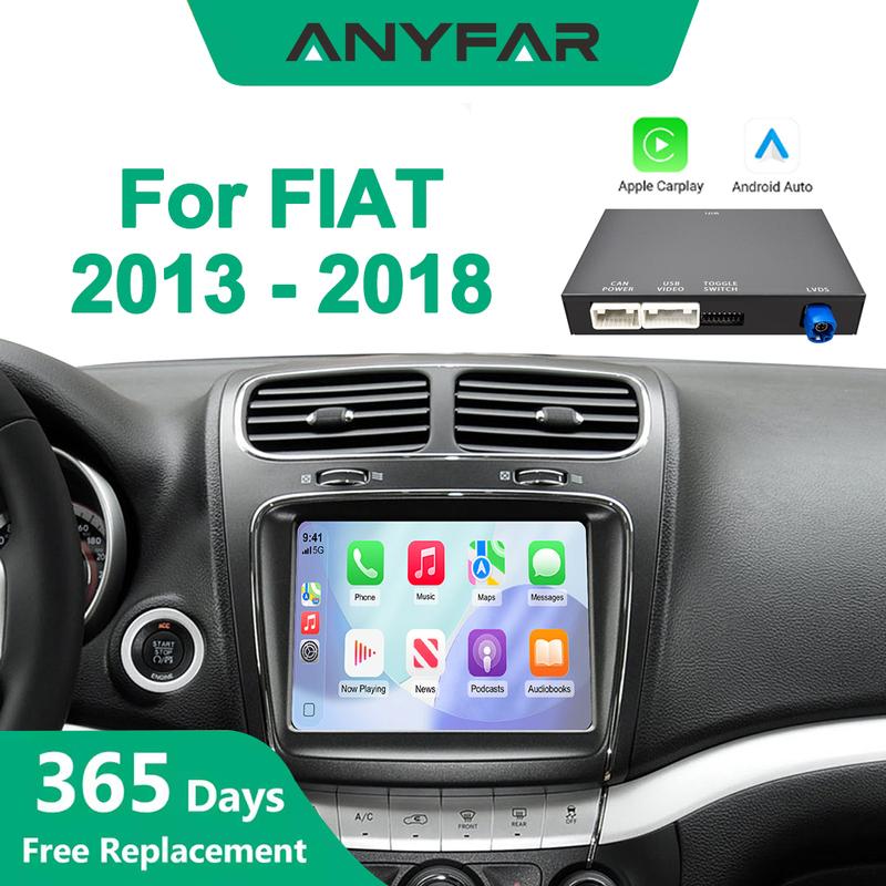 Бездротовий CarPlay Android Auto Для Fiat Freemont 2013-2018 З камерою заднього виду