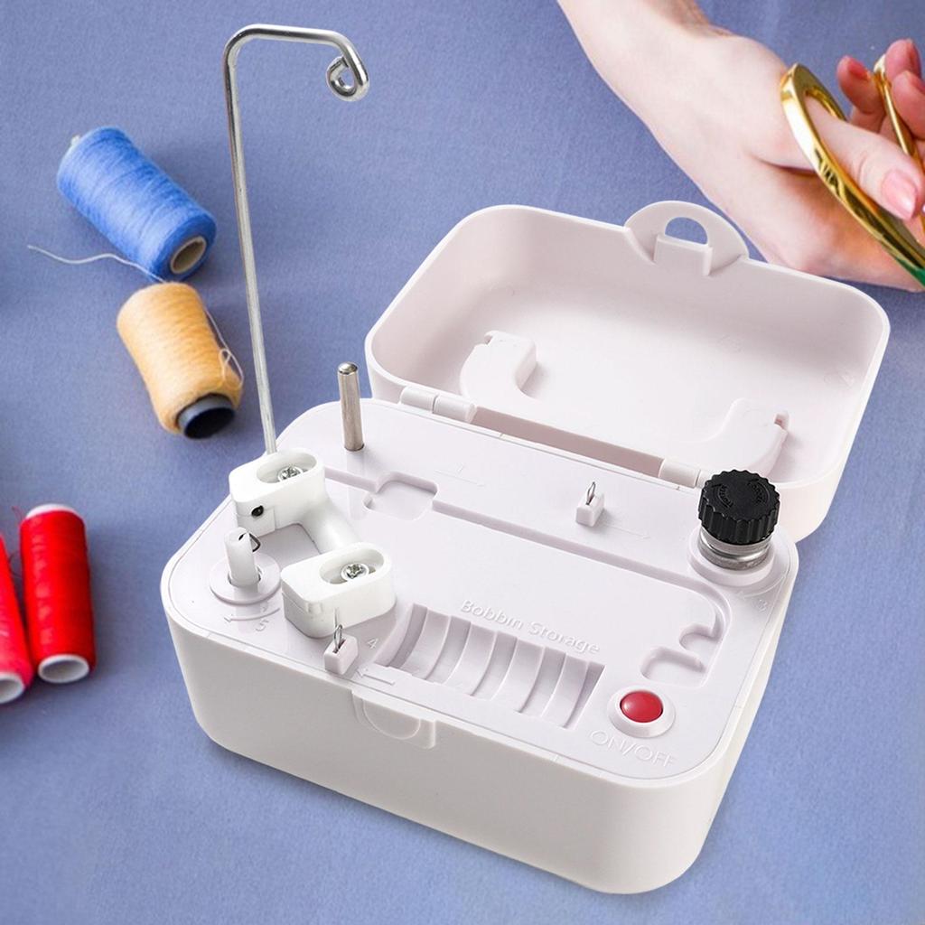 Electrical Bobbin Winder Portable Automatic Bobbin Winder Machine for Embroidery DIY Tool Kits Sewing Yarn Storage Thread Ball