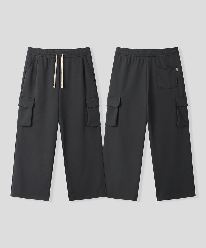BLACK MOMENT Essential Cargo Sweatpants [Charcoal Grey]