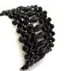 Les Trésors De Lily [J6949] - Schwarzes 'Scarlett' Designer-Armband
