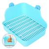 Square Shape Pet Toilet Small Animal Toilet for Rabbit Chinchilla Guinea Pig Cage Use Green